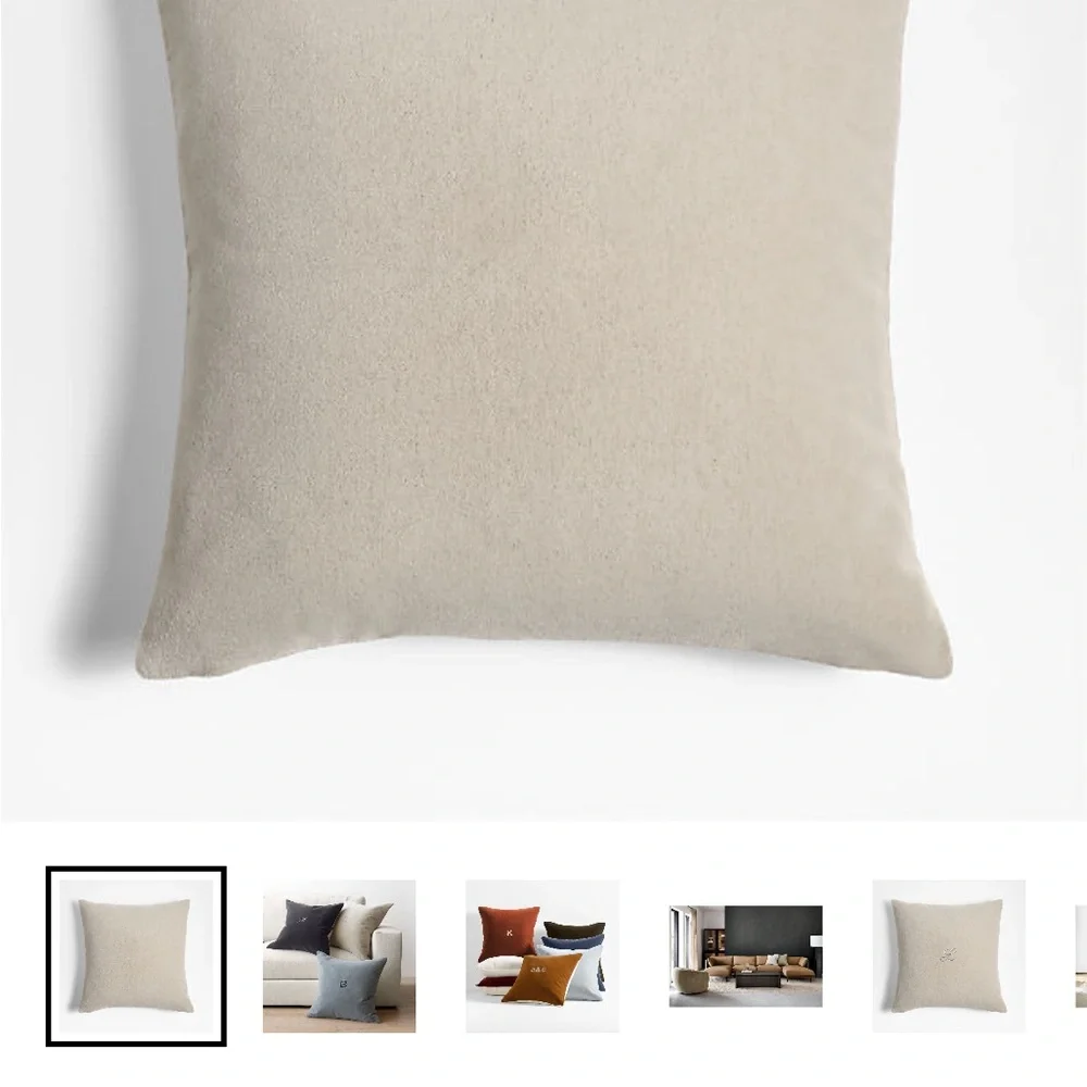 Crate&Barrel set of 2 pillow covers NWT